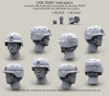 1/35 US Army PASGT helmet with cover with Mount Plate NVG PVS 7/14/15