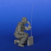 1/35 The Russian officer with P-159 radio station. Afghanistan.