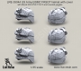 1/35 US Army PASGT helmet with cover with Mount NVG PVS 7/14/15 and covered goggles 